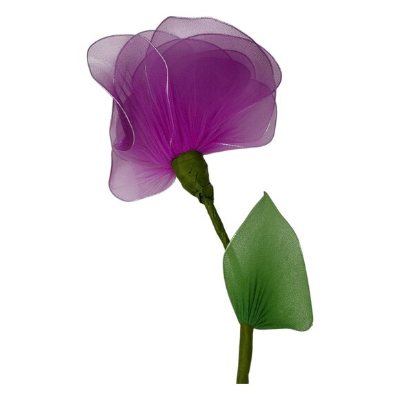 Handcrafted Artificial Multicolor Nylon Flowers Bouquet Home Event Decor - Picture 9 of 16